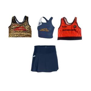 COMBO TOP MACULATO O TOP BLU BIANCO O TOP ARANCIONE+ GONNAPANTALONI