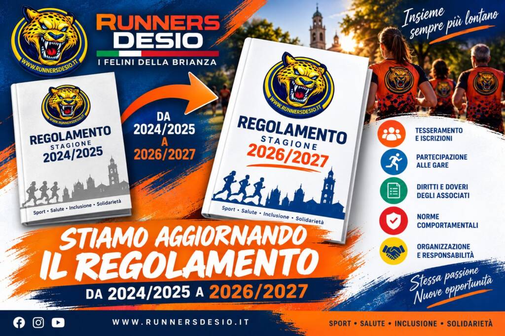 aggiornamento regolamento runners desio