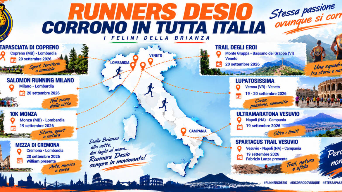 RUNNERS DESIO CORRONO IN TUTTA ITALIA