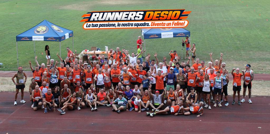 Team Runners Desio durante un allenamento di gruppo in Brianza